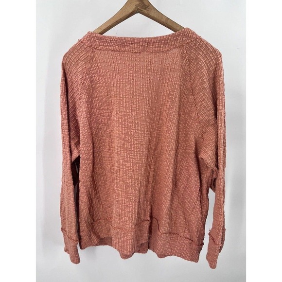Vince Camuto Womens Size XXL 2XL Peach Knit Cardigan Sweater Boxy Crop Cozy - Picture 5 of 8